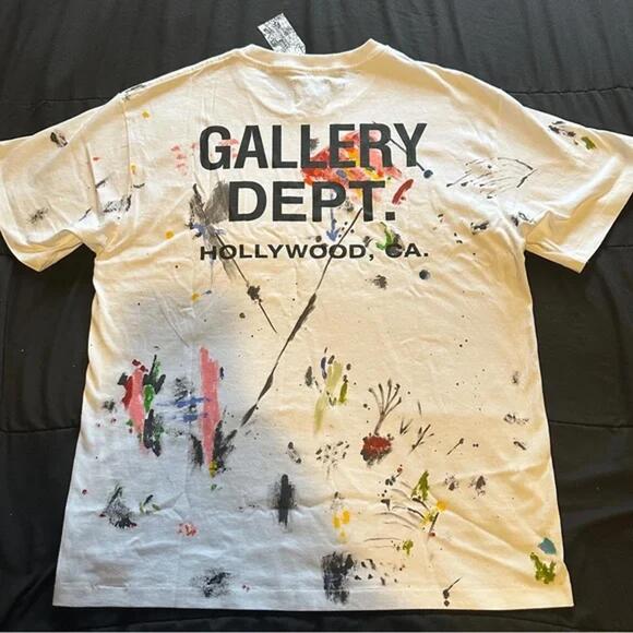 Gallery Dept Beige Artistic T-Shirt - Large - Picture 1 of 5